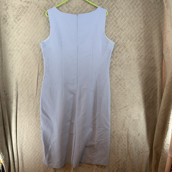 Tasia Womens 12 Dress Light Blue Above the Knee Sheath Conservative Pencil - Picture 10 of 14